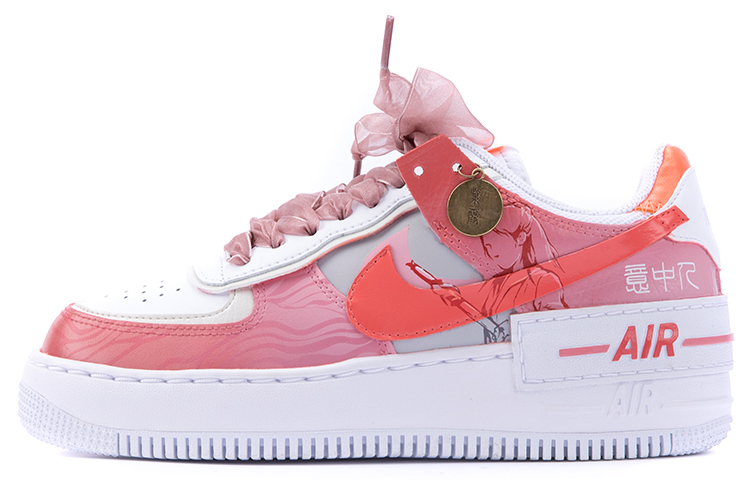 Buy 【定製球鞋】 Nike Air Force 1 Low 空軍一號 紫霞仙子 紫霞仙子 大話西游 特殊鞋帶 特殊吊牌 休閒 板鞋 女款 粉白