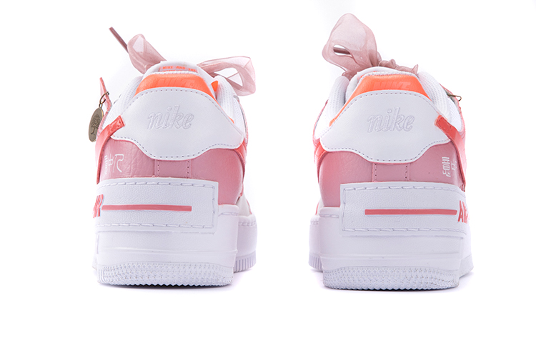 Shop 【定製球鞋】 Nike Air Force 1 Low 空軍一號 紫霞仙子 紫霞仙子 大話西游 特殊鞋帶 特殊吊牌 休閒 板鞋 女款 粉白