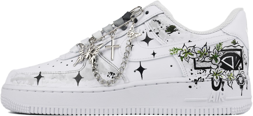 【定製球鞋】 Nike Air Force 1 Low 空軍一號 春淨詩意 特別禮盒 胖小匠定製 低筒 板鞋 女款 白灰 Order 【定製球鞋】 Nike Air Force 1 Low 空軍一號 春淨詩意 特別禮盒 胖小匠定製 低筒 板鞋 女款 白灰