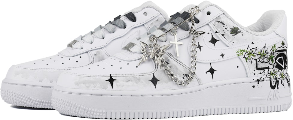 【定製球鞋】 Nike Air Force 1 Low 空軍一號 春淨詩意 特別禮盒 胖小匠定製 低筒 板鞋 女款 白灰 Shop 【定製球鞋】 Nike Air Force 1 Low 空軍一號 春淨詩意 特別禮盒 胖小匠定製 低筒 板鞋 女款 白灰