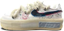 Buy 【定制球鞋】Nike Air Force 1 Low Fontanka 街頭風 做舊小熊 粗鞋帶 低幫 板鞋 女款 米白