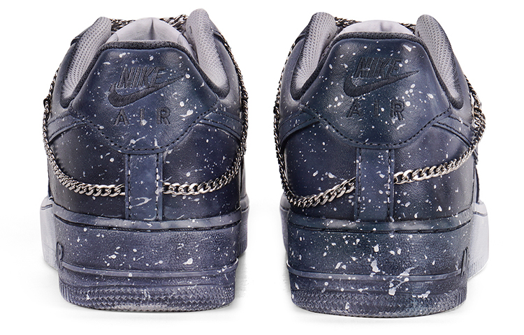 Shop (W) [定制鞋] Nike Air Force 1 低帮 灰色 ‘街头染色解构链银河’ DD8959-100(Team拾柒-女款星空灰色)