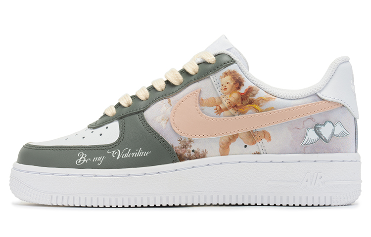 Buy (W) Nike Air Force 1 Personalizadas Gris/Blanco "Grulla" DD8959-100(TeamB-女款油画风灰白)