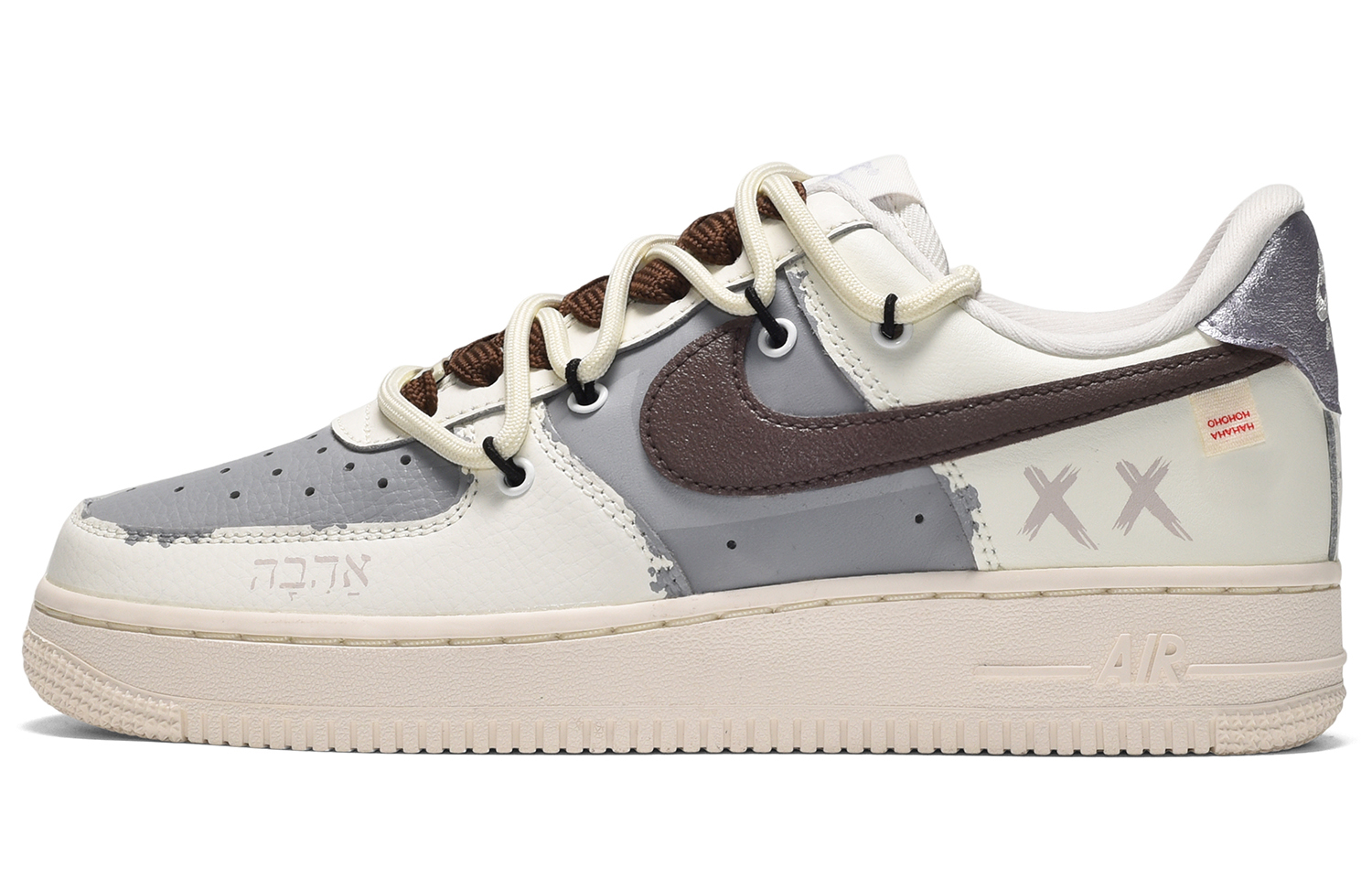 Buy (W) [定制鞋] 耐克空军一号低帮 ID '定制拿铁涂鸦' DV7470-100-471204