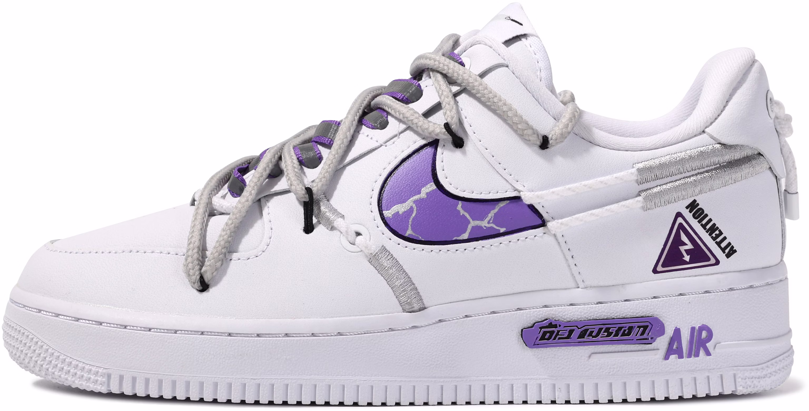 custom-shoes-women-nike-air-force-1-low-lx-da-vinci-custom-white-purple