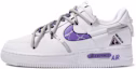Buy 【客製球鞋】Nike Air Force 1 Low LX 達文西客製 禮盒 危險警告 通用 塗鴉 簡約 低筒 板鞋 女款 白紫