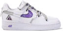 Lookbook 【客製球鞋】Nike Air Force 1 Low LX 達文西客製 禮盒 危險警告 通用 塗鴉 簡約 低筒 板鞋 女款 白紫