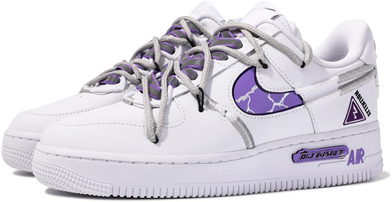 【客製球鞋】Nike Air Force 1 Low LX 達文西客製 禮盒 危險警告 通用 塗鴉 簡約 低筒 板鞋 女款 白紫 Shop 【客製球鞋】Nike Air Force 1 Low LX 達文西客製 禮盒 危險警告 通用 塗鴉 簡約 低筒 板鞋 女款 白紫