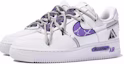Shop 【客製球鞋】Nike Air Force 1 Low LX 達文西客製 禮盒 危險警告 通用 塗鴉 簡約 低筒 板鞋 女款 白紫