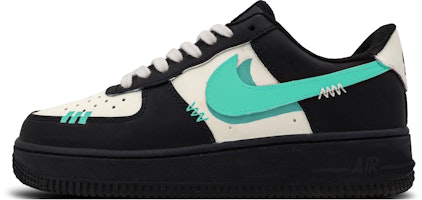【訂製球鞋】 Nike Air Force 1 Low Retro 冰山島嶼 潮流 低幫 板鞋 女款 黑藍 Order 【訂製球鞋】 Nike Air Force 1 Low Retro 冰山島嶼 潮流 低幫 板鞋 女款 黑藍