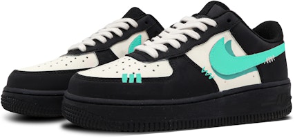 【訂製球鞋】 Nike Air Force 1 Low Retro 冰山島嶼 潮流 低幫 板鞋 女款 黑藍 Shop 【訂製球鞋】 Nike Air Force 1 Low Retro 冰山島嶼 潮流 低幫 板鞋 女款 黑藍