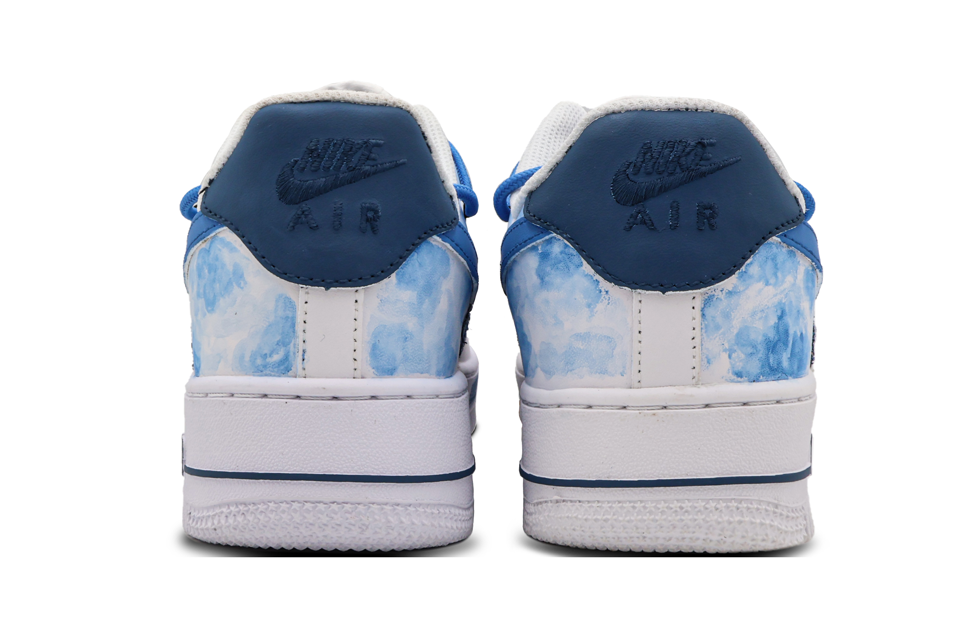 Shop (W) 나이키 에어포스 1 로우 '스윗 썸머 페이드 블루' (커스텀) DD8959-100(Team53-女款清蓝一夏S-BOX)