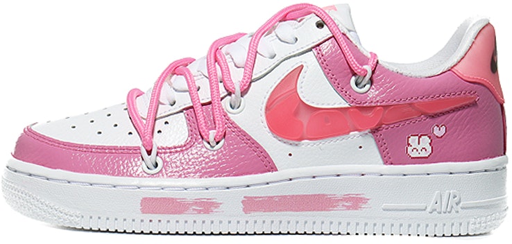 custom-shoes-women-nike-air-force-1-low-se-cute-bunny-white-pink