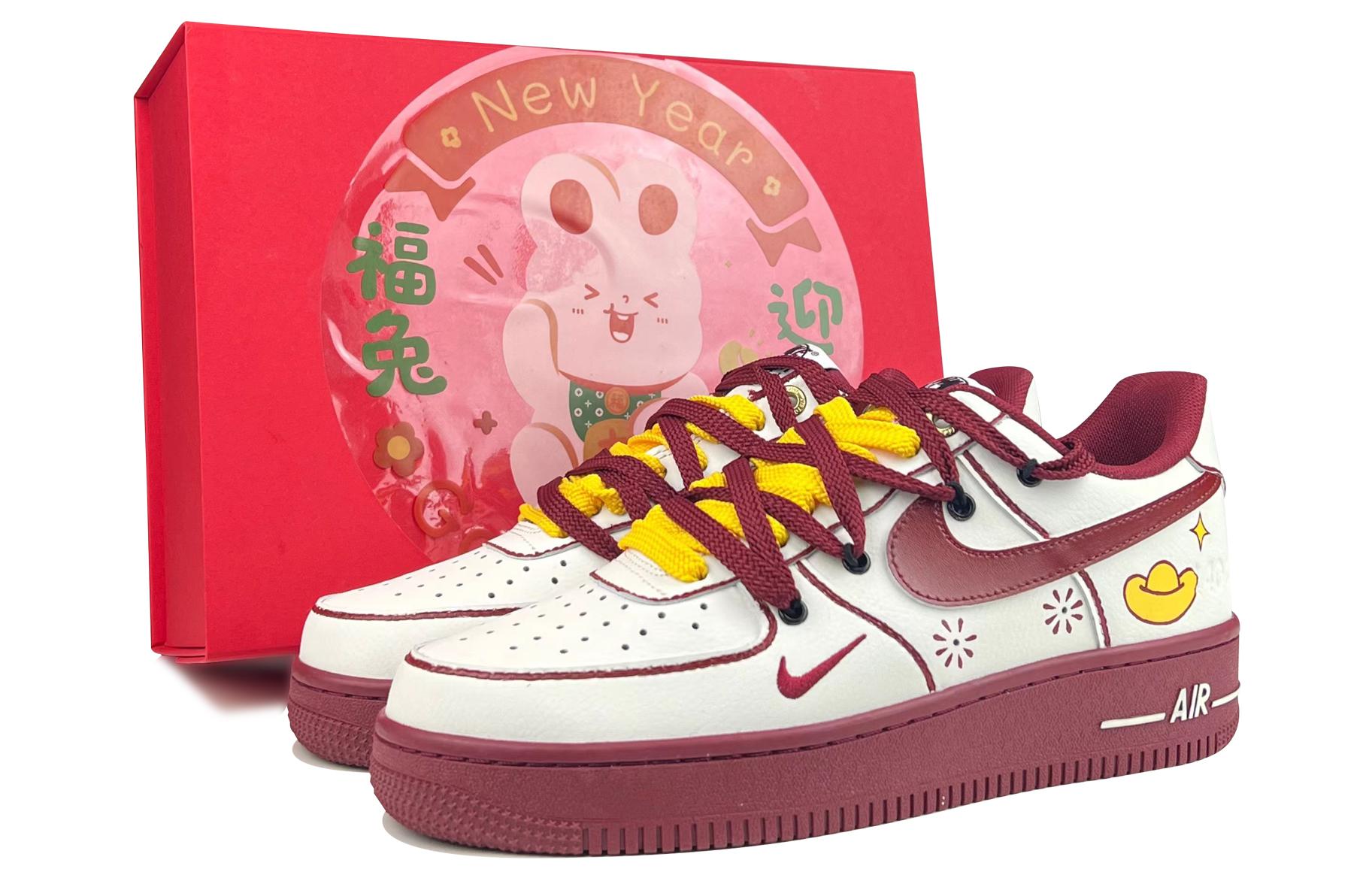 [Custom Shoes] (W) Nike Air Force 1 Low SE 'New Year Custom Red White'