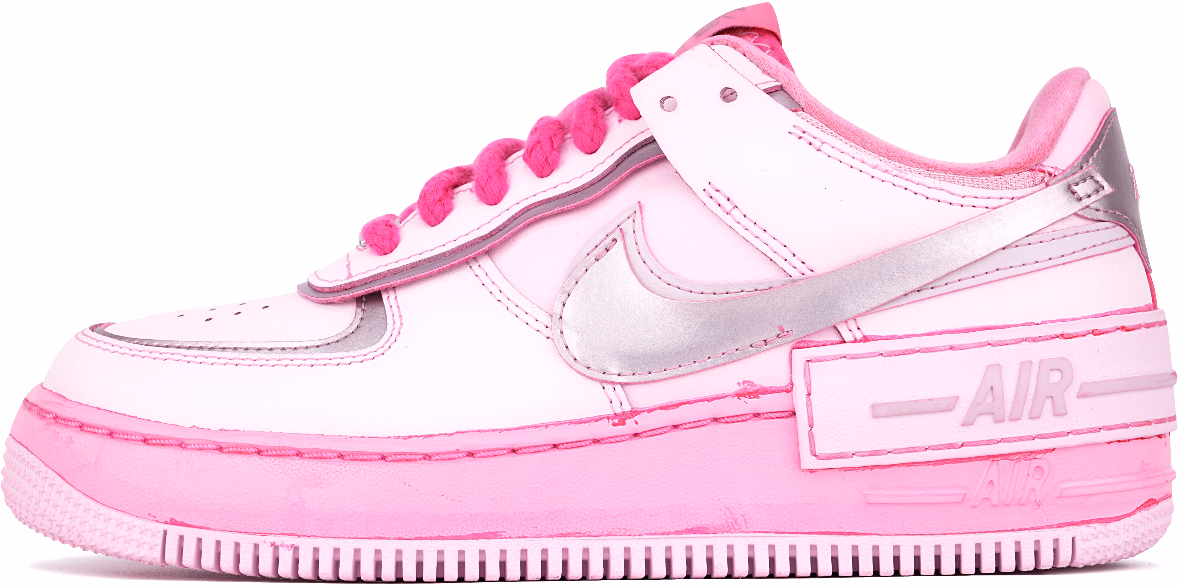 custom-shoes-women-nike-air-force-1-low-shadow-pink-silver-y2-k