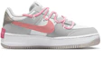 Order 【定制球鞋】 Nike Air Force 1 Low Shadow 复古 高級霧霾灰 學院風 解構 低筒 板鞋 女款 灰粉