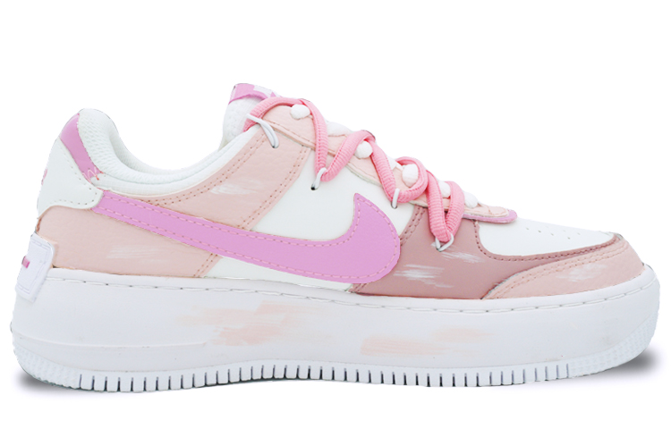 Order (W) [カスタムシューズ] (女性用) Nike Air Force 1 Low Shadow 'デコストラクティッドプディンググラフィティ' CI0919-102(Team77-粉粉布丁)