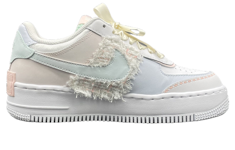 Order (W) [Kasut Custom] Nike Air Force 1 Low Shadow 'Putih Merah Jambu' CI0919-117(Team44-空军小香风)