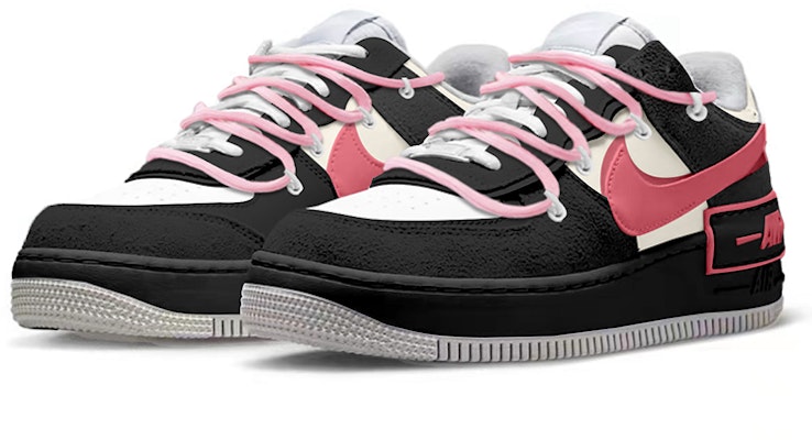 (W) 나이키 에어포스 1 로우 섀도우 '핑크블랙' (커스텀) FB7172-111(TeamY-女款甜辣女孩粉黑) Lookbook (W) 나이키 에어포스 1 로우 섀도우 '핑크블랙' (커스텀) FB7172-111(TeamY-女款甜辣女孩粉黑)