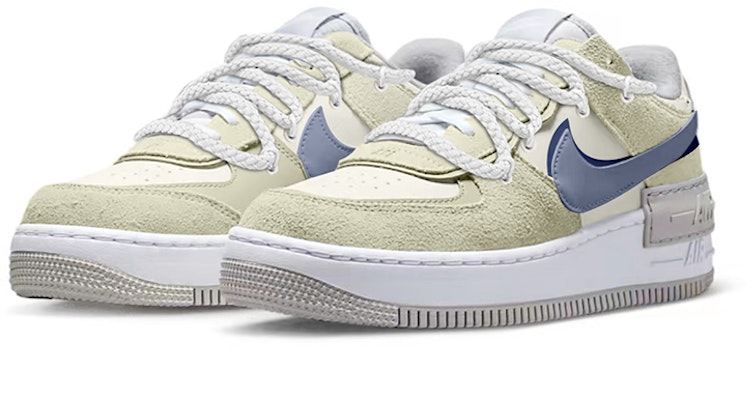 【定制球鞋】Nike Air Force 1 Low Shadow復古 奶黃包 學院風 解構綁帶 低幫 板鞋 女款 米灰 Lookbook 【定制球鞋】Nike Air Force 1 Low Shadow復古 奶黃包 學院風 解構綁帶 低幫 板鞋 女款 米灰