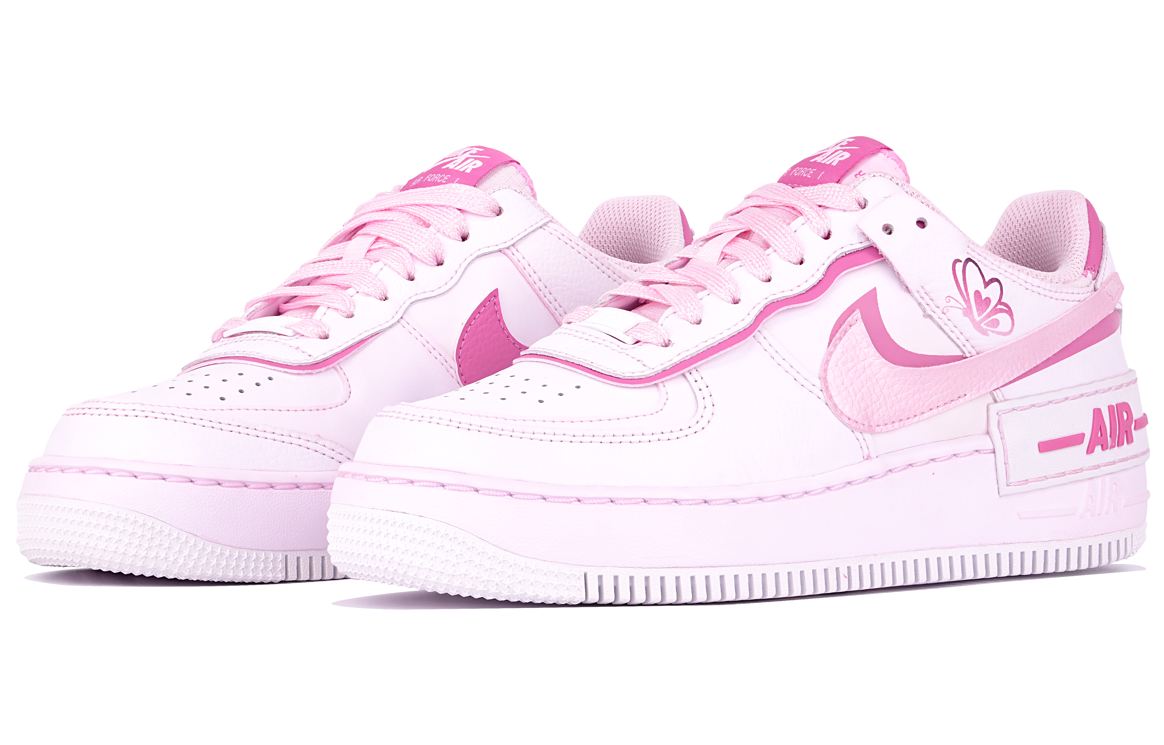 Lookbook (W) Zapatillas Nike Air Force 1 Low Shadow 'Degradé Mariposa' CI0919-102(TeamTen-女款粉蝴蝶浸染)