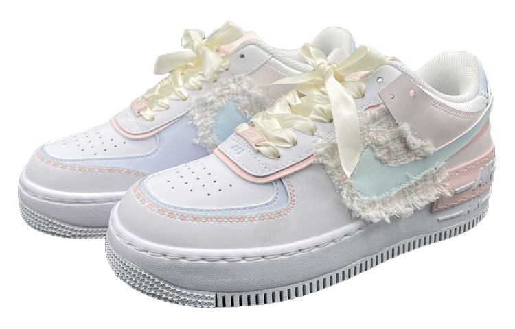 Lookbook (W) [Kasut Custom] Nike Air Force 1 Low Shadow 'Putih Merah Jambu' CI0919-117(Team44-空军小香风)