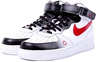 【定制球鞋】Nike Air Force 1 Mid 07 空军一号 暗黑守望者 GenJi 中筒 板鞋 女款 白紅黑 Lookbook 【定制球鞋】Nike Air Force 1 Mid 07 空军一号 暗黑守望者 GenJi 中筒 板鞋 女款 白紅黑