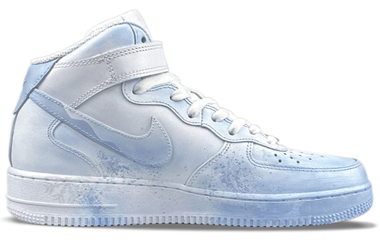 Order (W) [定制鞋款] Nike 空军 1 中帮 '07 '冰雪渐变' DD9625-100(TeamTwo-冰雪奇缘S-BOX)