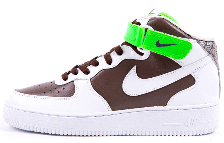 Order (W) Zapatillas Nike Air Force 1 Mid 'Genji Ninja Blanco Marrón Verde' DD9625-100(TeamNine-genji)
