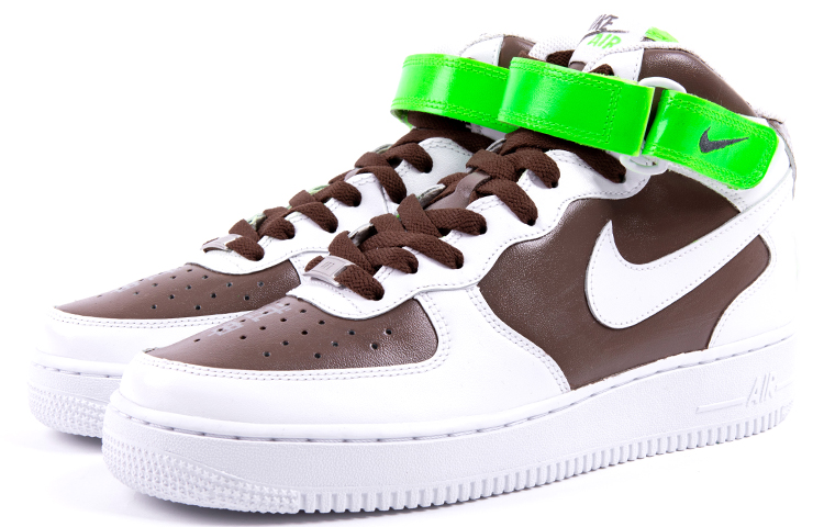 Shop (W) Zapatillas Nike Air Force 1 Mid 'Genji Ninja Blanco Marrón Verde' DD9625-100(TeamNine-genji)