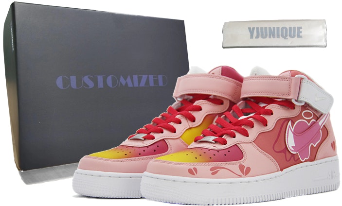 custom-shoes-women-nike-air-force-1-mid-wing-pink-gradient