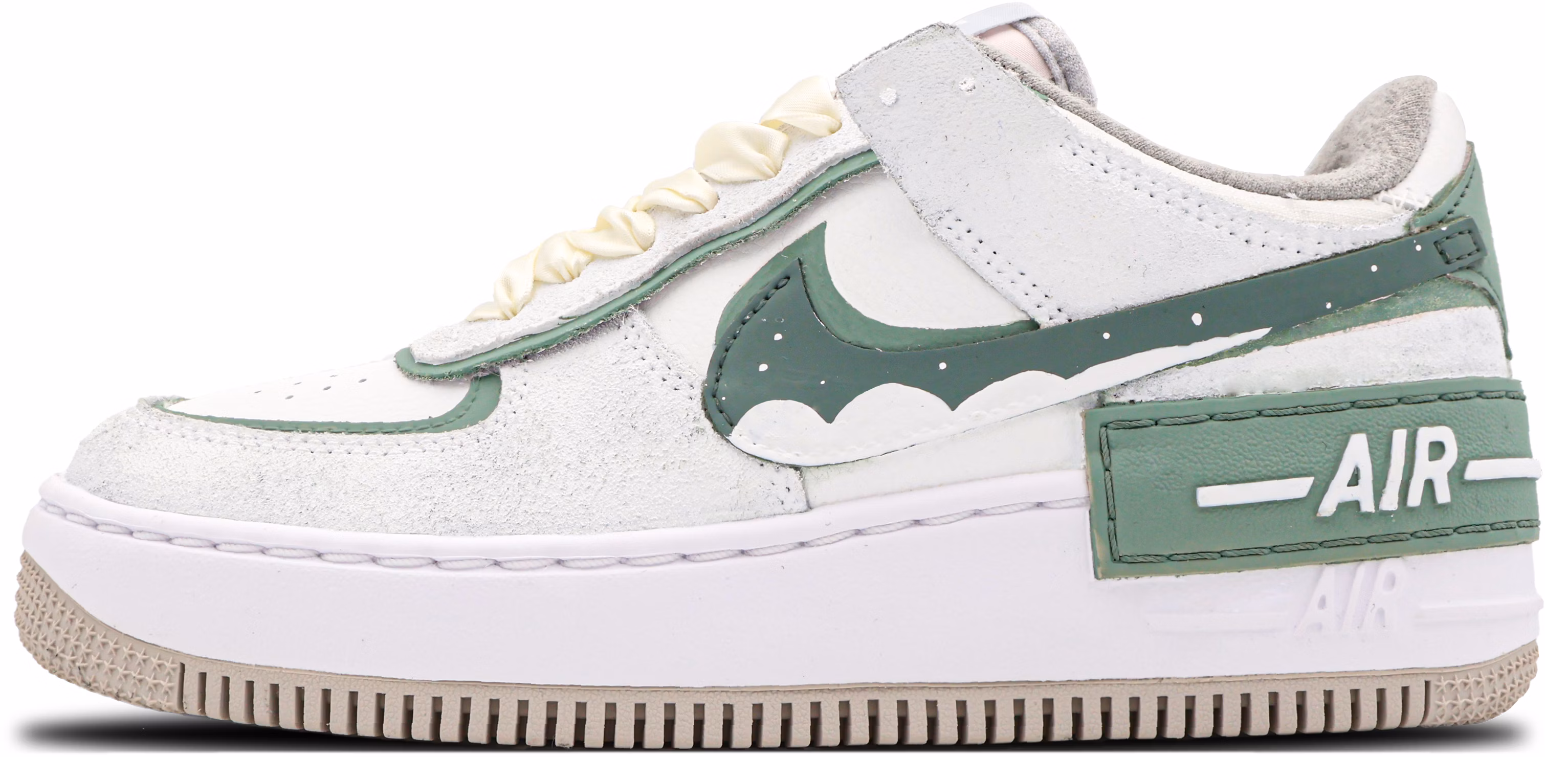 custom-shoes-women-nike-air-force-1-shadow-white-milk-green-ribbon