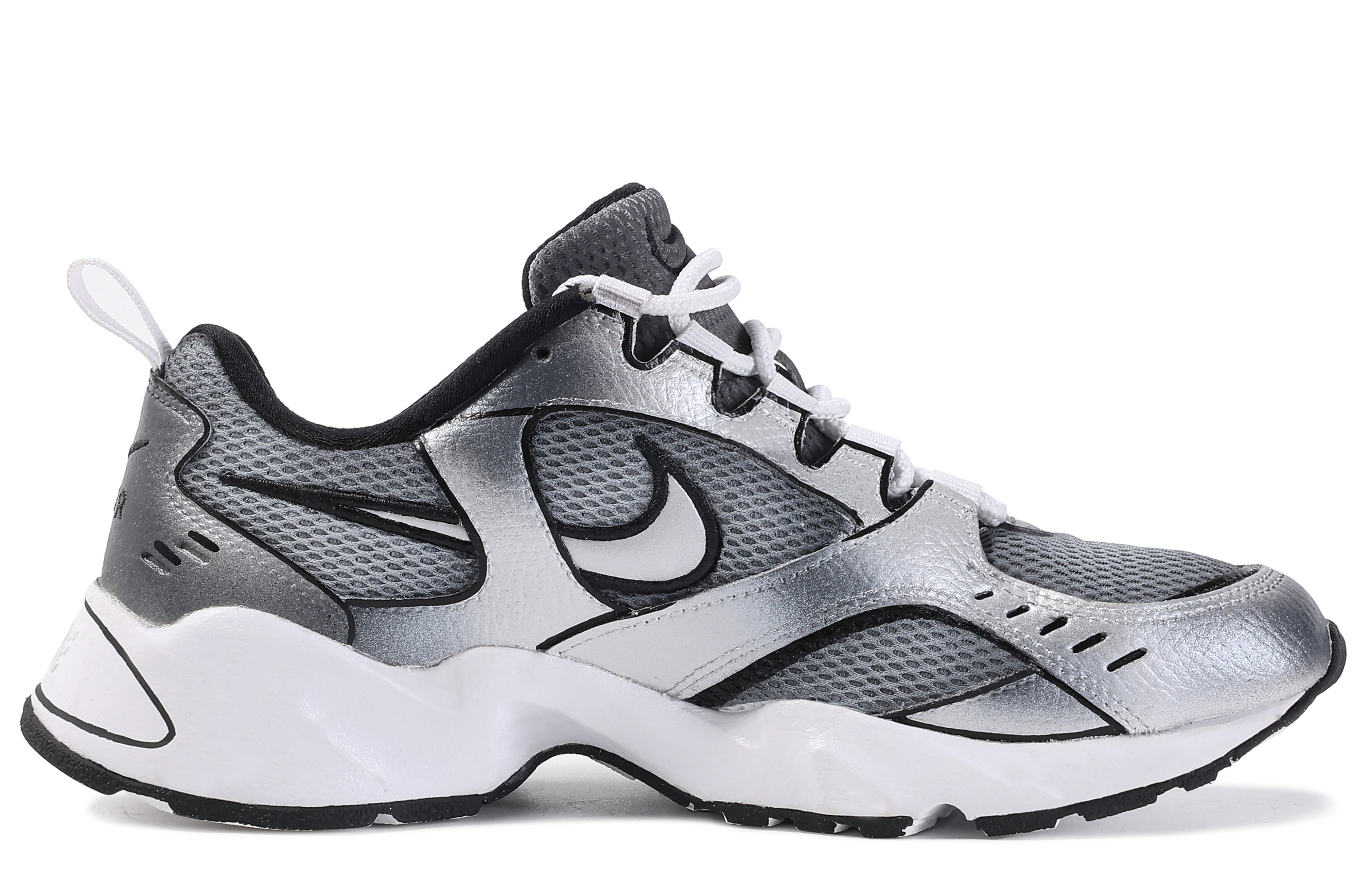 Order (W) [Zapatillas Personalizadas] Nike Air Heights 'Da Vinci Plateado' CI0603-102(TeamM-女款银色复古)