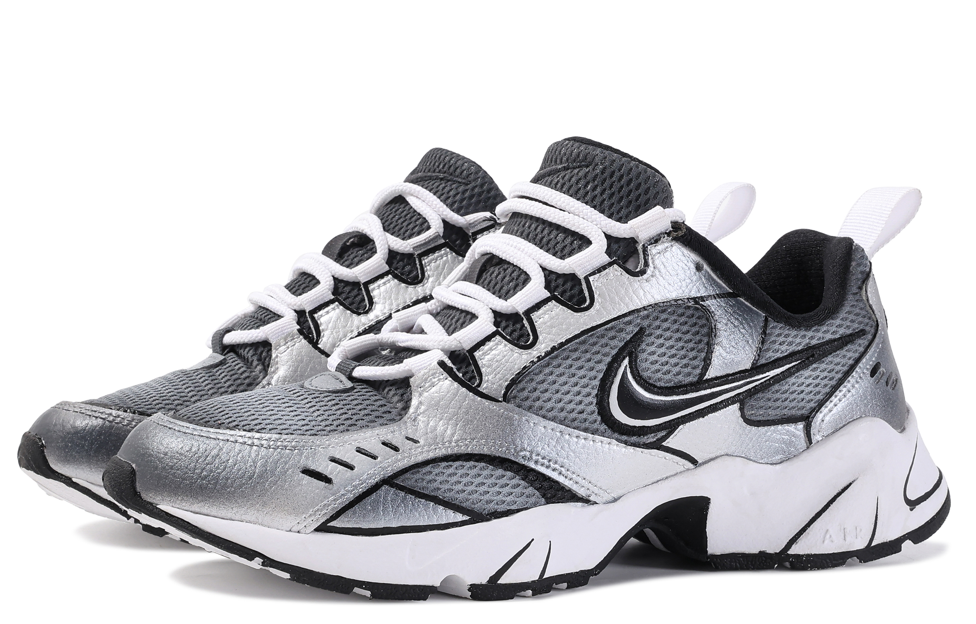 Shop (W) [Zapatillas Personalizadas] Nike Air Heights 'Da Vinci Plateado' CI0603-102(TeamM-女款银色复古)