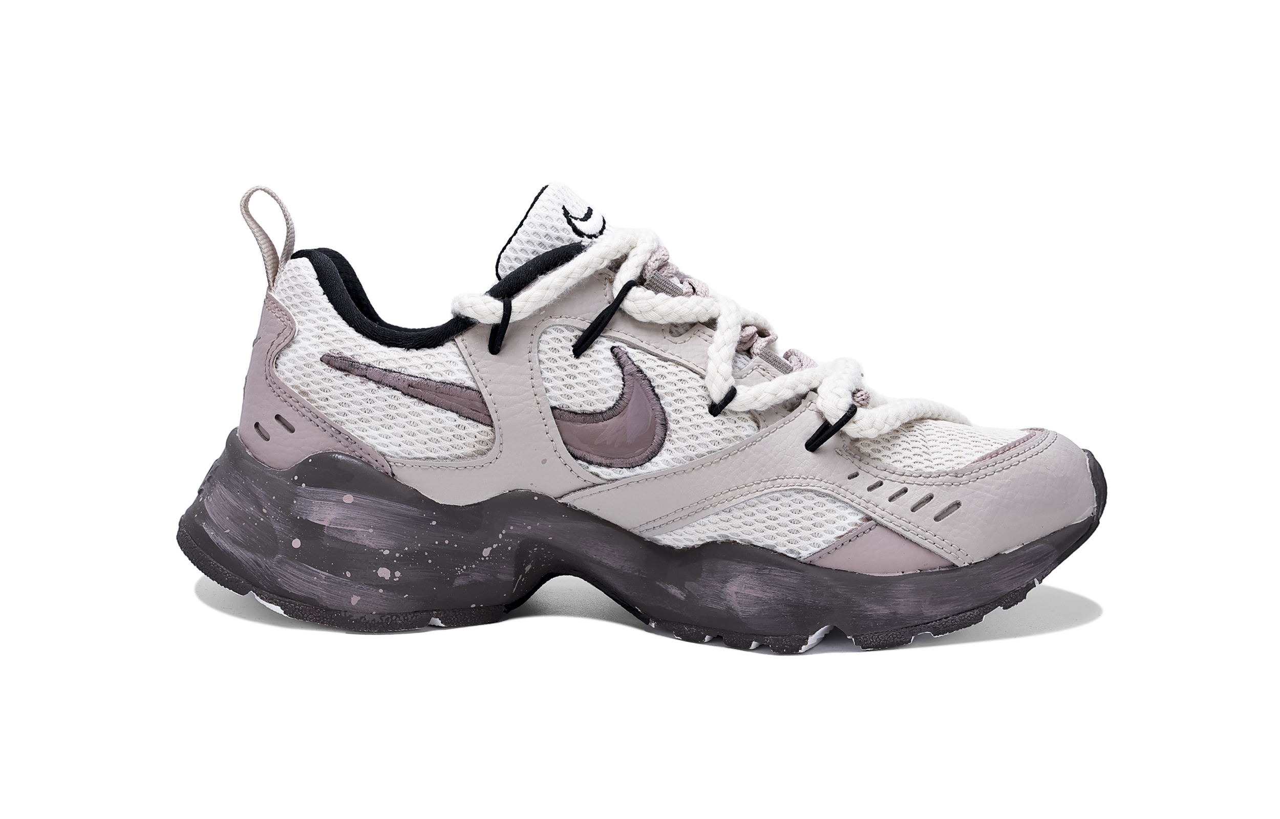 Lookbook 【客製球鞋】Nike Air Heights 心動返航 織物 精緻 減震防滑耐磨 低筒 生活休閒鞋 女款 玫瑰棕
