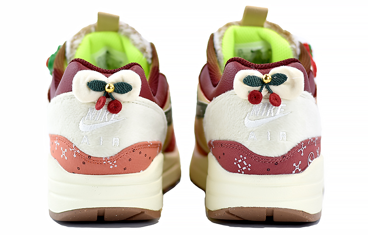 Purchase [Custom Shoes] (Women) Nike Air Max 1 PRM 'Best Friend Red Khaki'