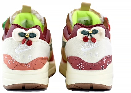 【客製化球鞋】Nike Air Max 1 prm"最佳朋友"生日願望 聖誕歡樂 雪花 低筒 生活休閒鞋 女款 紅卡其 Details for 【客製化球鞋】Nike Air Max 1 prm"最佳朋友"生日願望 聖誕歡樂 雪花 低筒 生活休閒鞋 女款 紅卡其