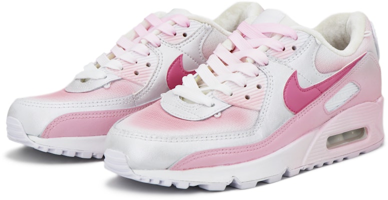 【訂製球鞋】Nike Air Max 90 蒸氣木偶 水晶露娜 清新運動風 透氣輕便 低筒 跑步鞋 女款 銀粉 Lookbook 【訂製球鞋】Nike Air Max 90 蒸氣木偶 水晶露娜 清新運動風 透氣輕便 低筒 跑步鞋 女款 銀粉