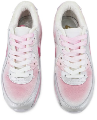 【訂製球鞋】Nike Air Max 90 蒸氣木偶 水晶露娜 清新運動風 透氣輕便 低筒 跑步鞋 女款 銀粉 Shop 【訂製球鞋】Nike Air Max 90 蒸氣木偶 水晶露娜 清新運動風 透氣輕便 低筒 跑步鞋 女款 銀粉