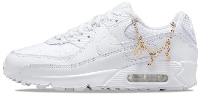 【訂製球鞋】Nike Air Max 90 蒸氣木偶 水晶露娜 清新運動風 透氣輕便 低筒 跑步鞋 女款 銀粉 Details for 【訂製球鞋】Nike Air Max 90 蒸氣木偶 水晶露娜 清新運動風 透氣輕便 低筒 跑步鞋 女款 銀粉