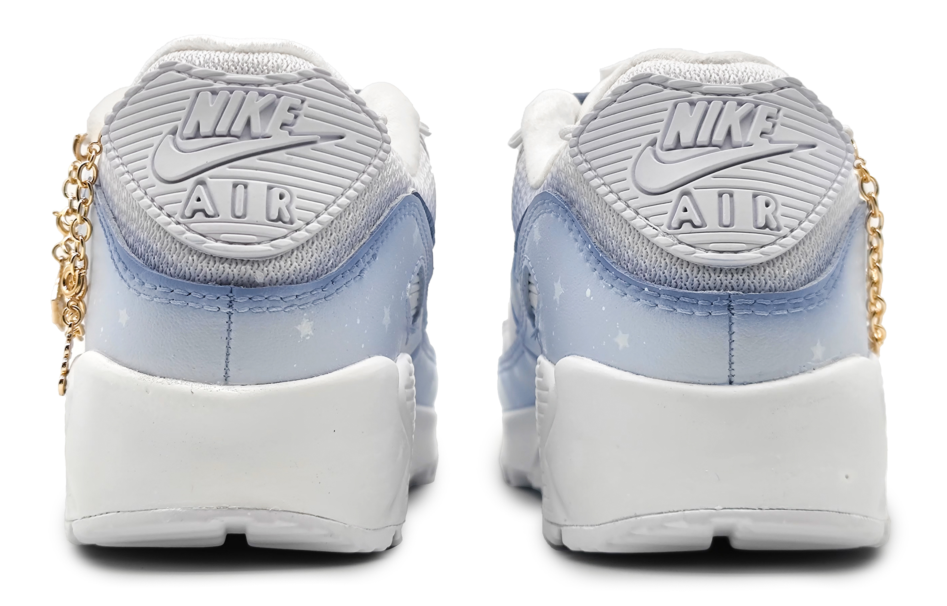 Details for 【訂製球鞋】 Nike Air Max 90 專心打造 星織 星河閃耀 網絡布材 過渡色簡約 減震防滑耐磨 低筒 休閒鞋 女款 紫色