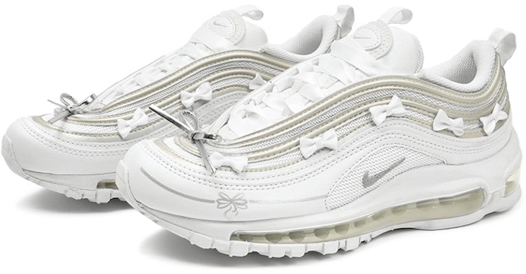 (W) 나이키 에어맥스 97 '베리 화이트 실버 발레' (커스텀) DH8016-100(TeamI-女款白银少女K白QD) Lookbook (W) 나이키 에어맥스 97 '베리 화이트 실버 발레' (커스텀) DH8016-100(TeamI-女款白银少女K白QD)