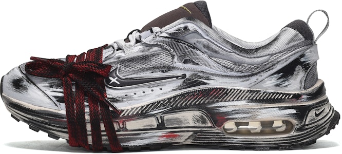 【訂製球鞋】Nike Air Max Bliss CUS ID 破爛美學風 重金屬 美式復古 沙丘末日廢土 低筒 生活休閒鞋 女款 黑灰 Buy 【訂製球鞋】Nike Air Max Bliss CUS ID 破爛美學風 重金屬 美式復古 沙丘末日廢土 低筒 生活休閒鞋 女款 黑灰