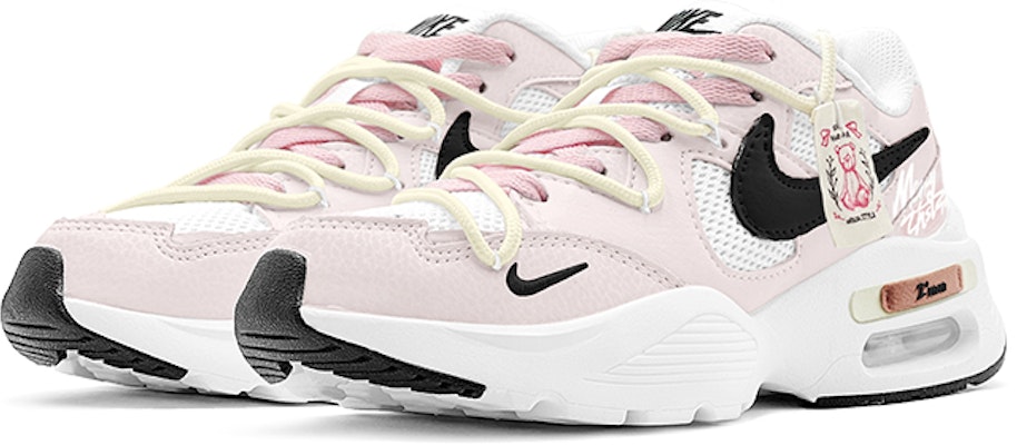 【定製球鞋】Nike Air Max Fusion 學院風 潮酷變色 小熊布標 塗鴉 織物 鞋盒 減震防滑耐磨 低筒 生活休閒鞋 女款 粉 Shop 【定製球鞋】Nike Air Max Fusion 學院風 潮酷變色 小熊布標 塗鴉 織物 鞋盒 減震防滑耐磨 低筒 生活休閒鞋 女款 粉