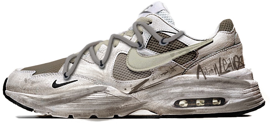 【客製球鞋】Nike Air Max Fusion 織物 達文西客製 禮盒 泥濘 沈染 塗鴉 做舊 解構 簡約 百搭 輕便 低筒 生活休閒鞋 女款 棕 Order 【客製球鞋】Nike Air Max Fusion 織物 達文西客製 禮盒 泥濘 沈染 塗鴉 做舊 解構 簡約 百搭 輕便 低筒 生活休閒鞋 女款 棕