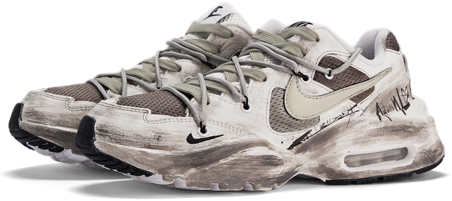 【客製球鞋】Nike Air Max Fusion 織物 達文西客製 禮盒 泥濘 沈染 塗鴉 做舊 解構 簡約 百搭 輕便 低筒 生活休閒鞋 女款 棕 Shop 【客製球鞋】Nike Air Max Fusion 織物 達文西客製 禮盒 泥濘 沈染 塗鴉 做舊 解構 簡約 百搭 輕便 低筒 生活休閒鞋 女款 棕
