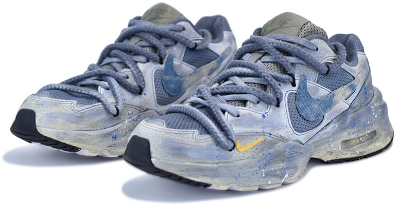 (W) 나이크 에어맥스 퓨전 '다크 그레이-블루 그라피티' (커스텀) CJ1671-100(Team114﹣女款暗黑) Shop (W) 나이크 에어맥스 퓨전 '다크 그레이-블루 그라피티' (커스텀) CJ1671-100(Team114﹣女款暗黑)