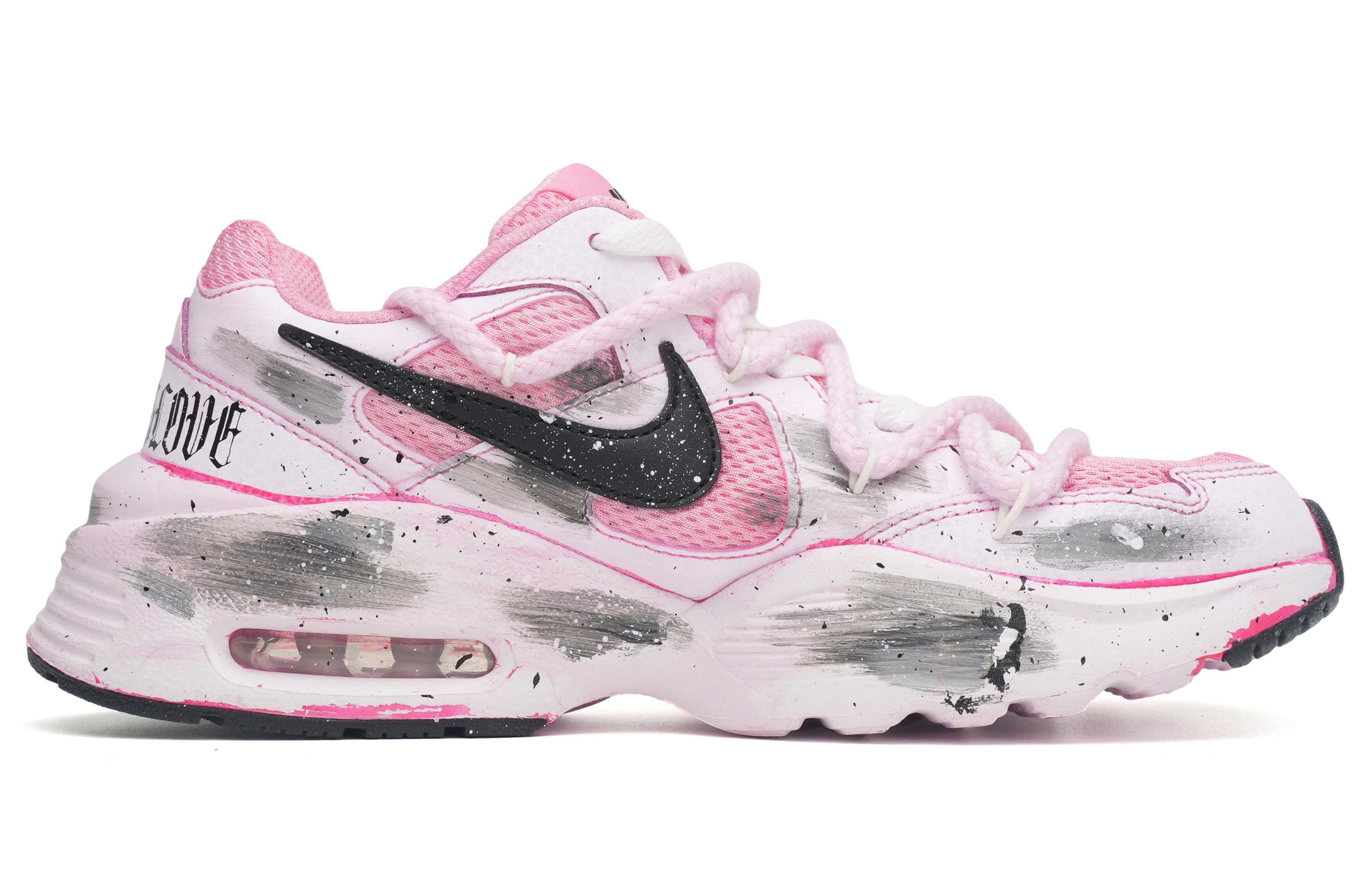 [Custom Shoes] (W) Nike Air Max Fusion 'Dirty Pink Graffiti Splash' 圖 2