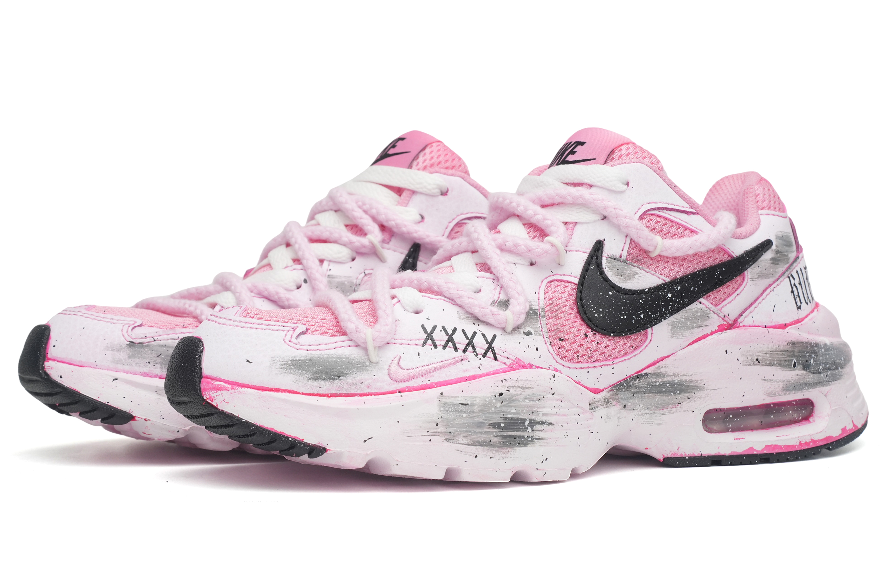 [Custom Shoes] (W) Nike Air Max Fusion 'Dirty Pink Graffiti Splash' 圖 3