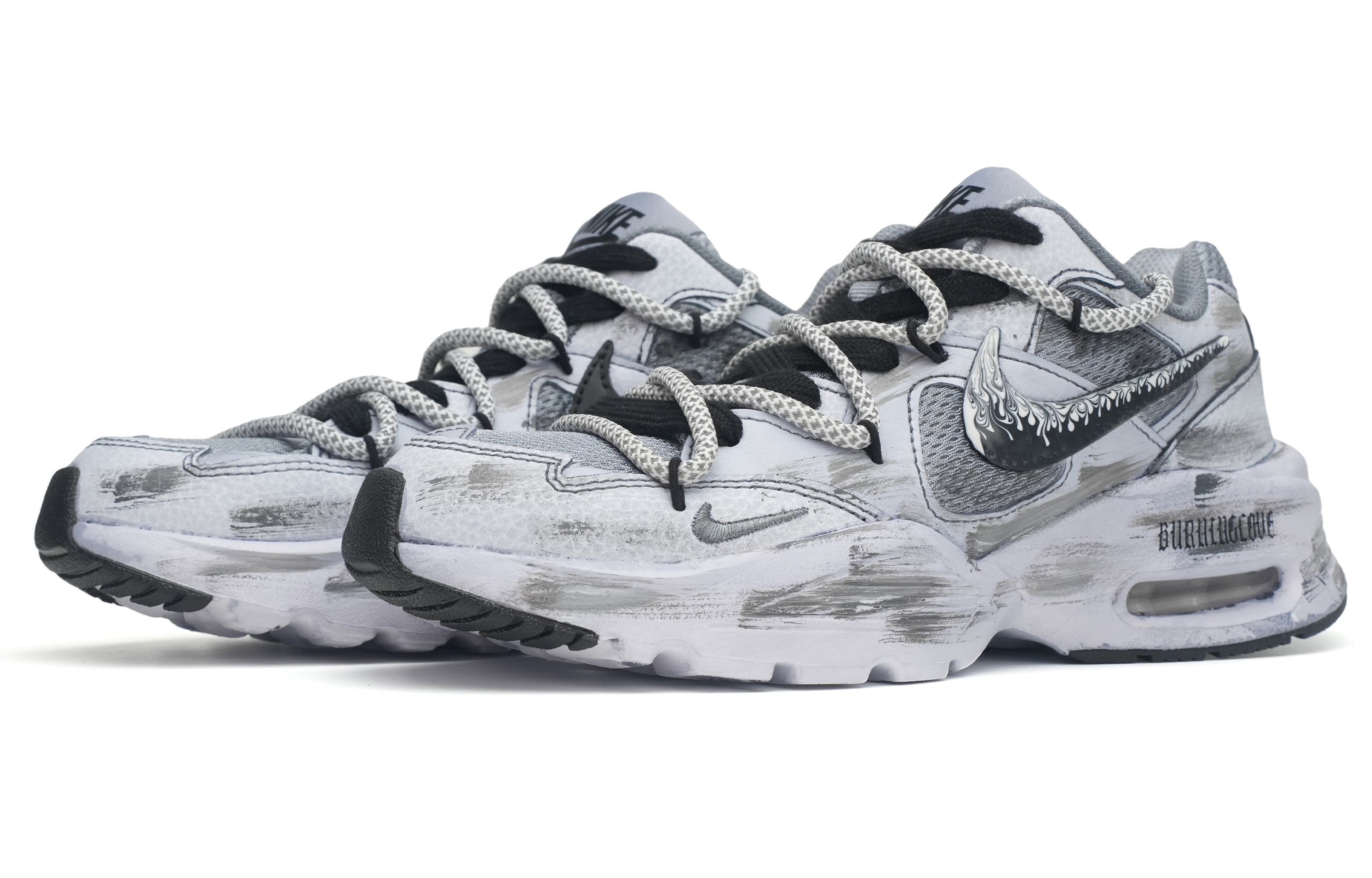 Lookbook (W) [Sepatu Kustom] Nike Air Max Fusion 'Gothic Flame Abu-abu' CJ1671-100-466245